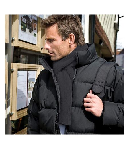 Echarpe Épaisse Classique Tricotée Homme Taille Unique Gris Foncé Result