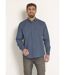 Chemise manches longues motif géométrique-1