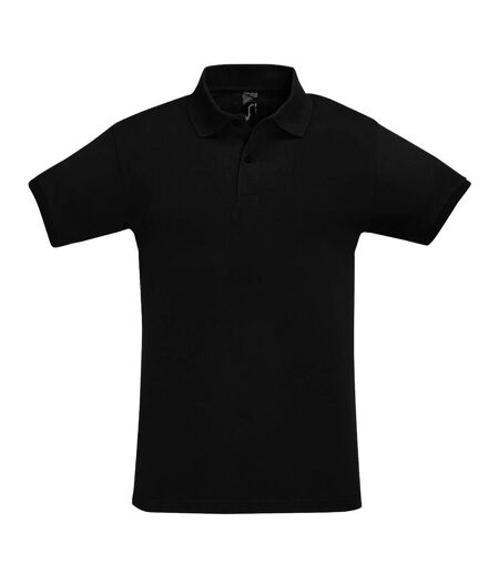 SOLS Mens Perfect Pique Short Sleeve Polo Shirt (Black) - UTPC283