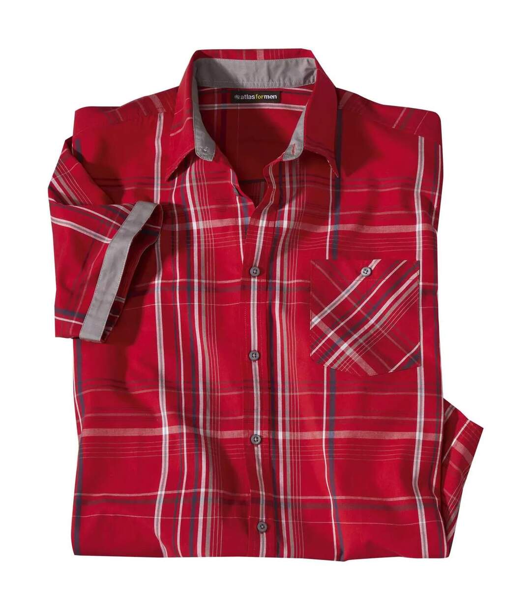 Chemise homme rouge Atlas For Men-1