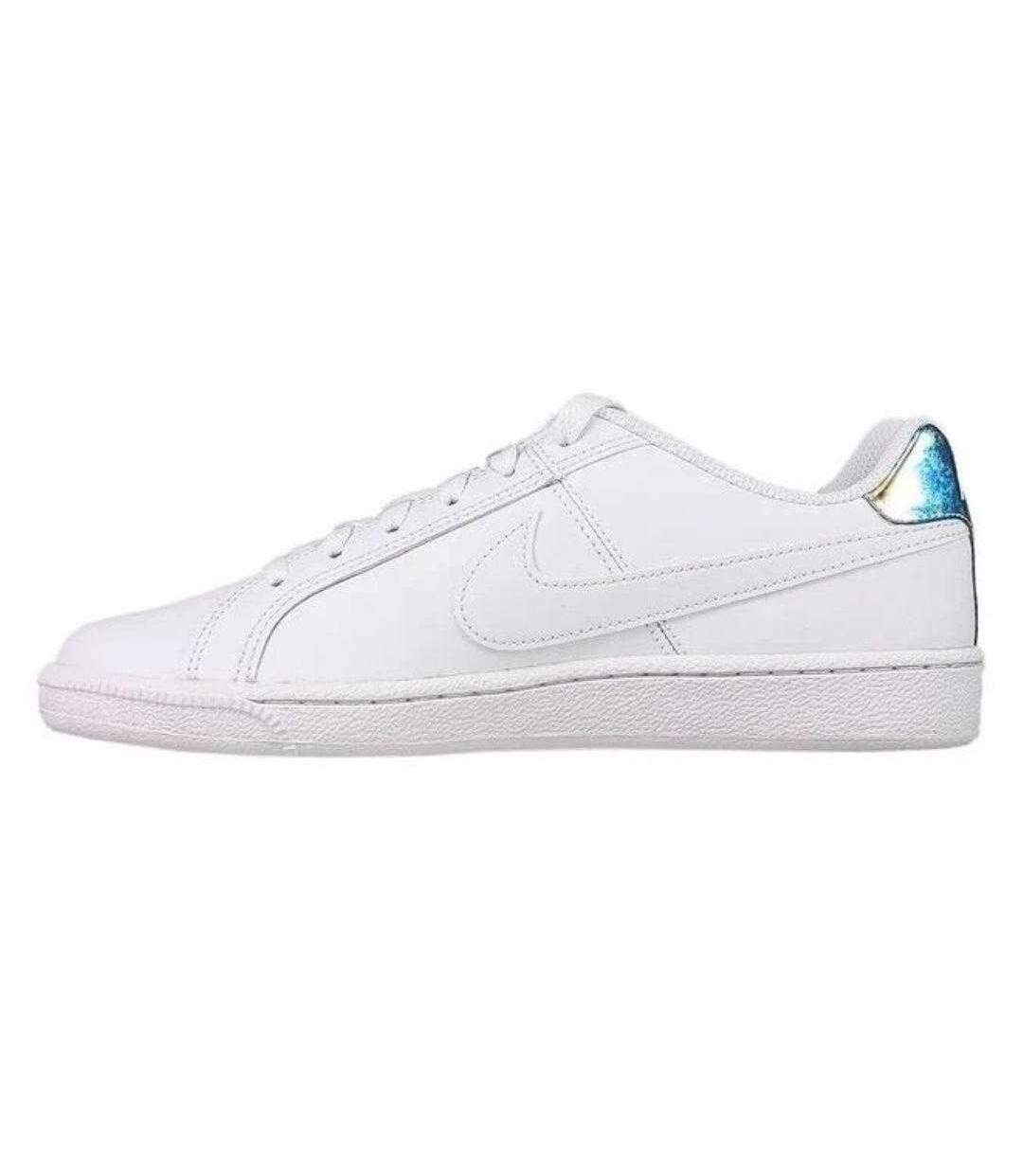Womens/ladies Court Royale Leather Trainers White Silver Nike-3