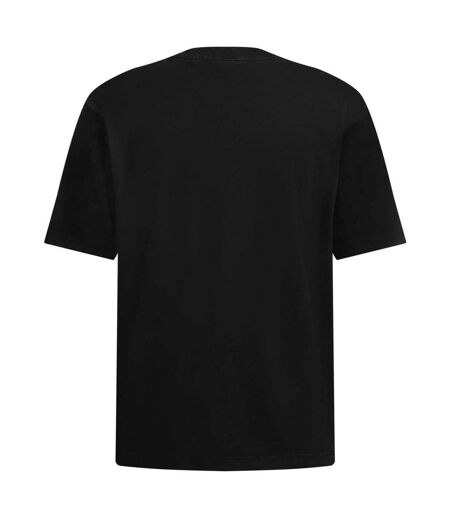 Mens Cotton Crew Neck Oversized T-shirt Black Boss