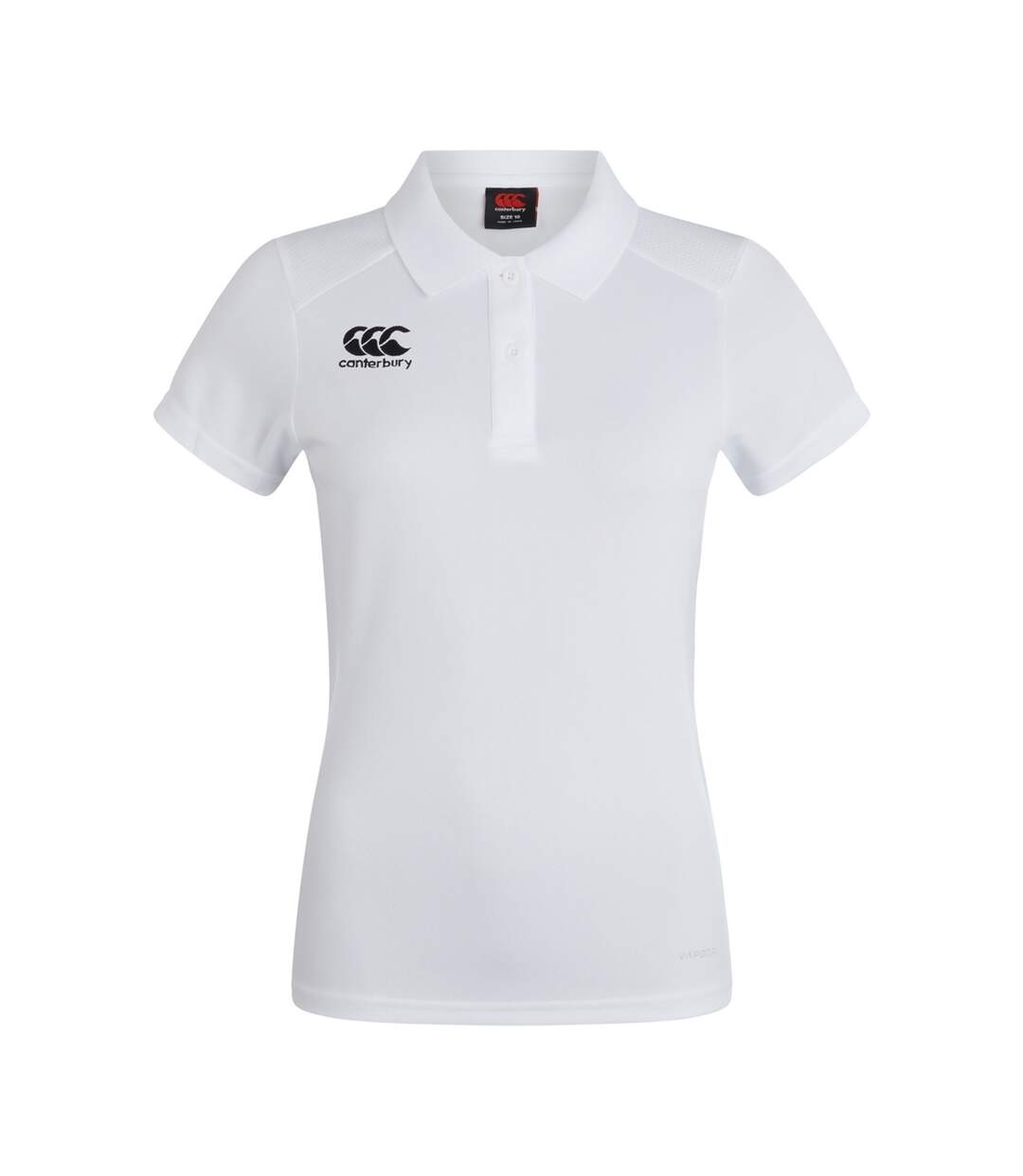 Womens/ladies Club Dry Polo Shirt White Canterbury-2