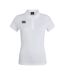 Womens/ladies Club Dry Polo Shirt White Canterbury-2