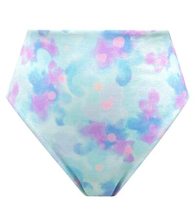 Culotte de bain taille haute bleu Brise