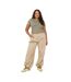 T-shirt Motif/style Ringer Femme Kaki Marron Clair Brave Soul-4