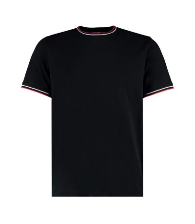 T-shirt Homme Noir Blanc Rouge Kustom Kit