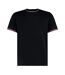 T-shirt Homme Noir Blanc Rouge Kustom Kit-1
