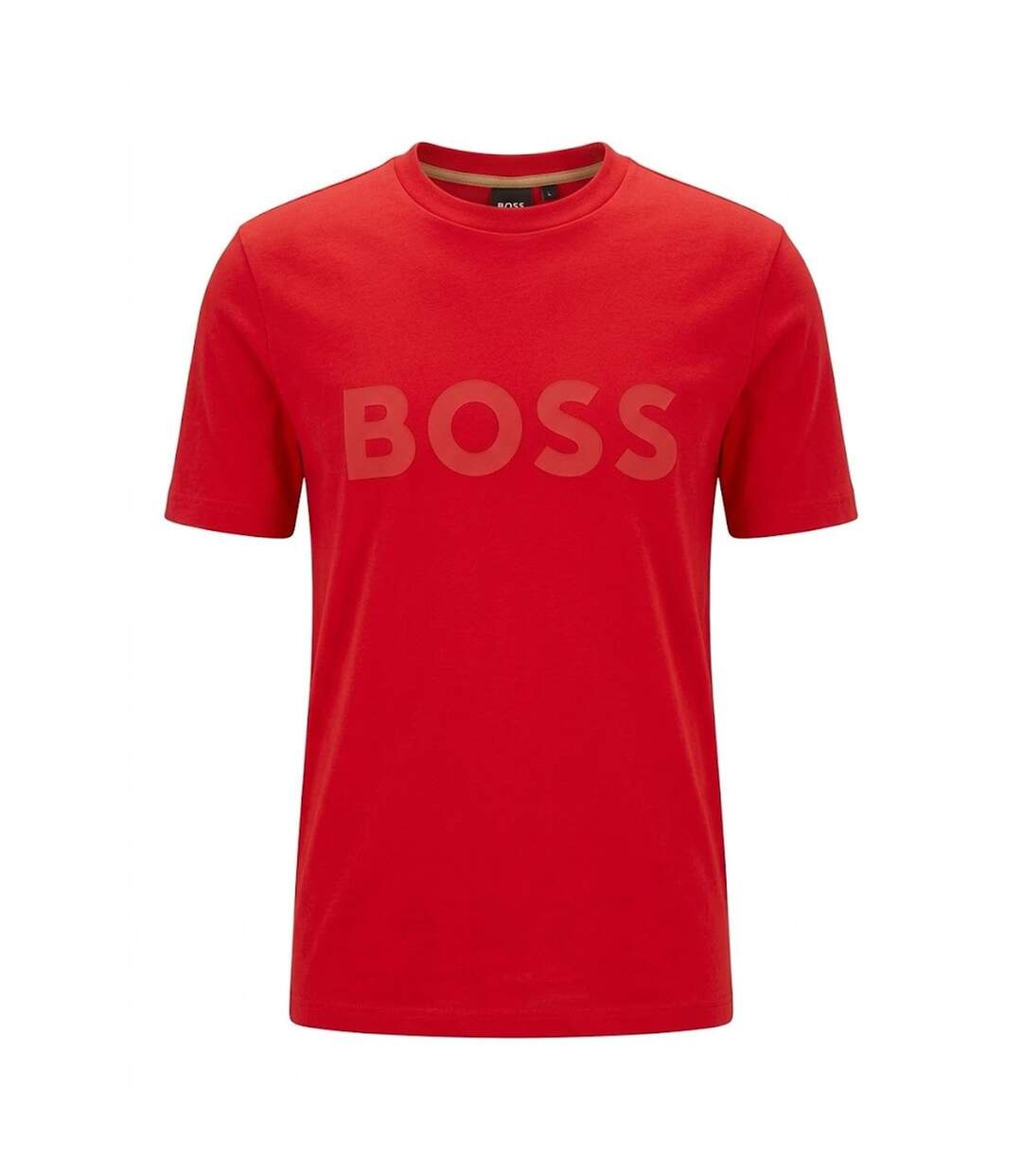 T-shirt Motif/style Logo Homme Rouge Boss-1