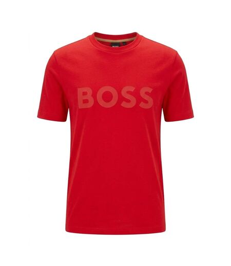 T-shirt Motif/style Logo Homme Rouge Boss