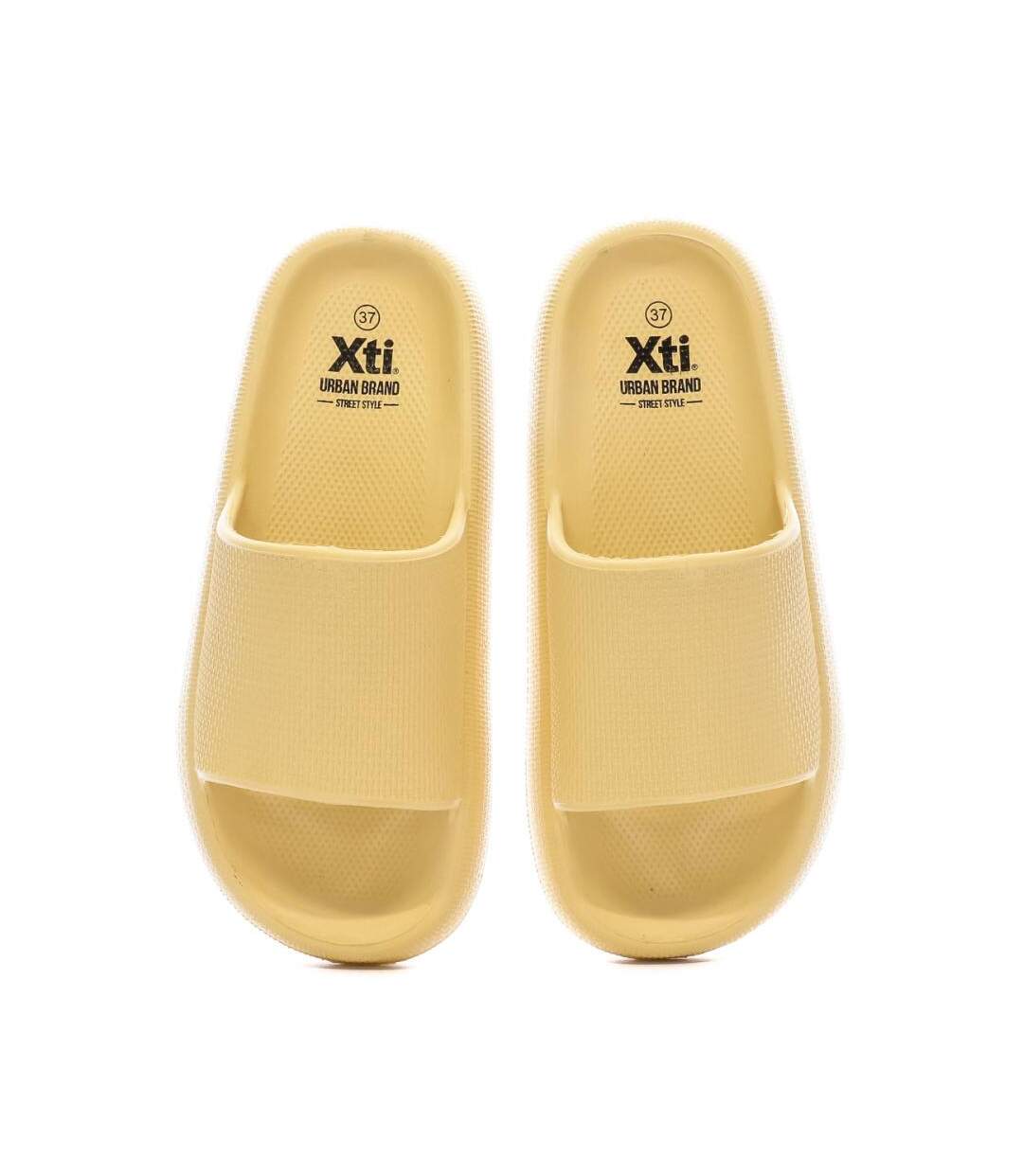Claquettes jaune femme xti 44489 - 36-3