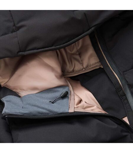 Womens/ladies Altoro Longline Padded Jacket Black Mocha Regatta