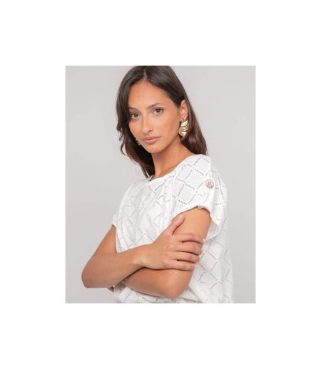 Top ajouré manches courtes FAVEUR - Dona X Lisa