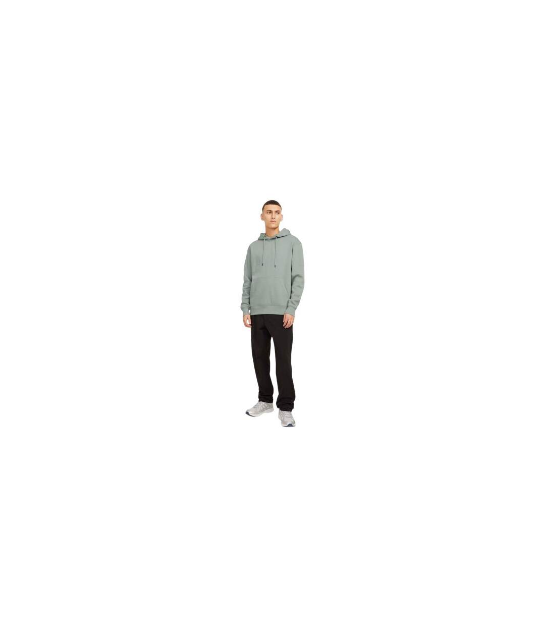 Sweat À Capuche Basic Homme Vert Sauge Pâle Jack And Jones-1