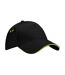 Casquette Ultimate Adulte Noir Vert Citron Beechfield-2