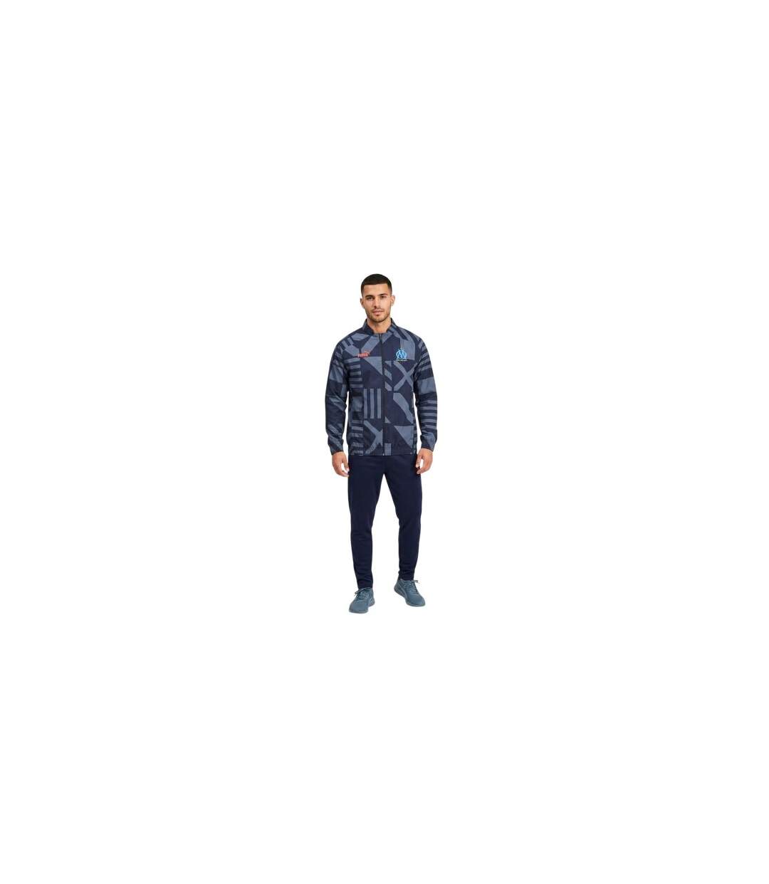 Mens Geometric Anorak Night Blue Puma-1