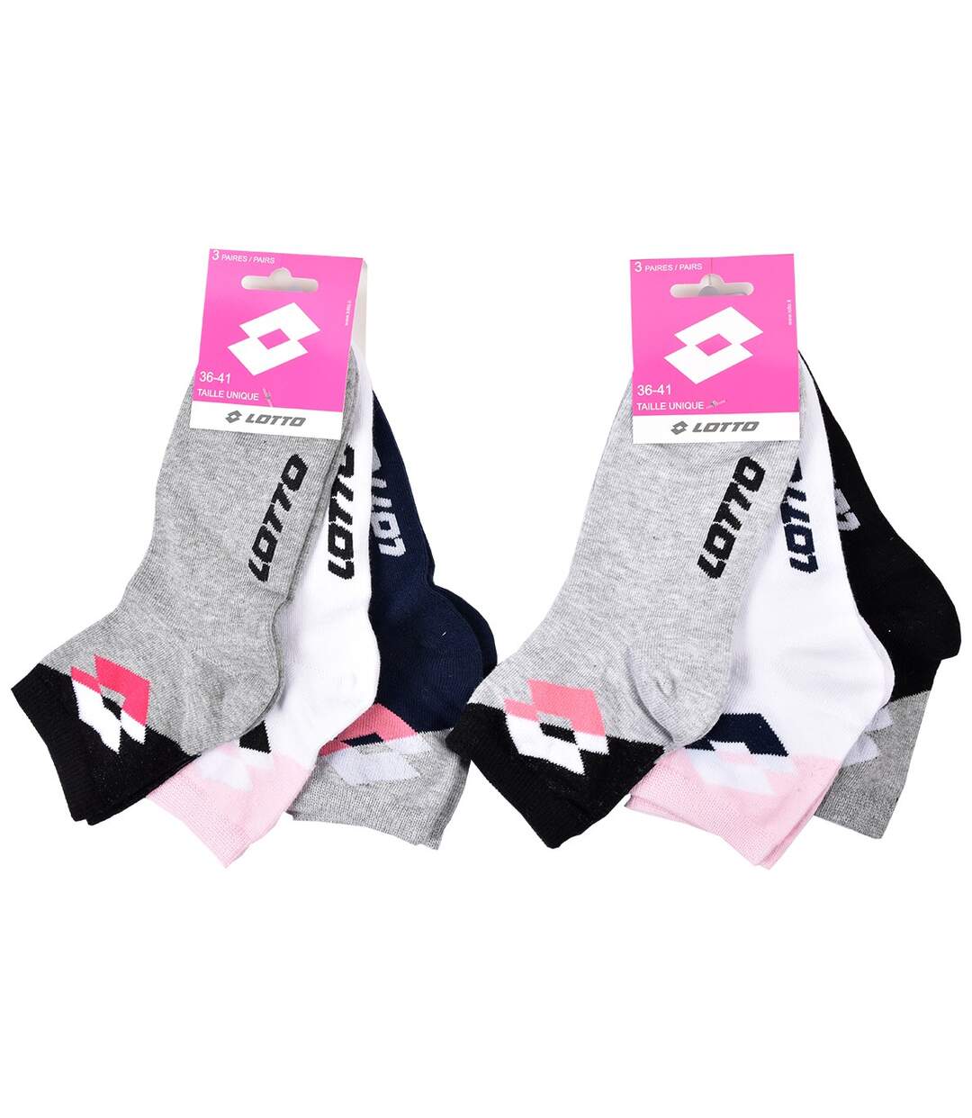 Chaussettes Femme LOTTO Pack de 6 paires QUARTER 2314-3