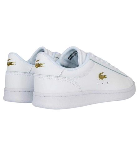 Baskets Carnaby Femme Blanc Jaune Or Lacoste
