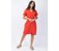 Robe courte manches courtes Albertine unie terracotta Coton Du Monde-2