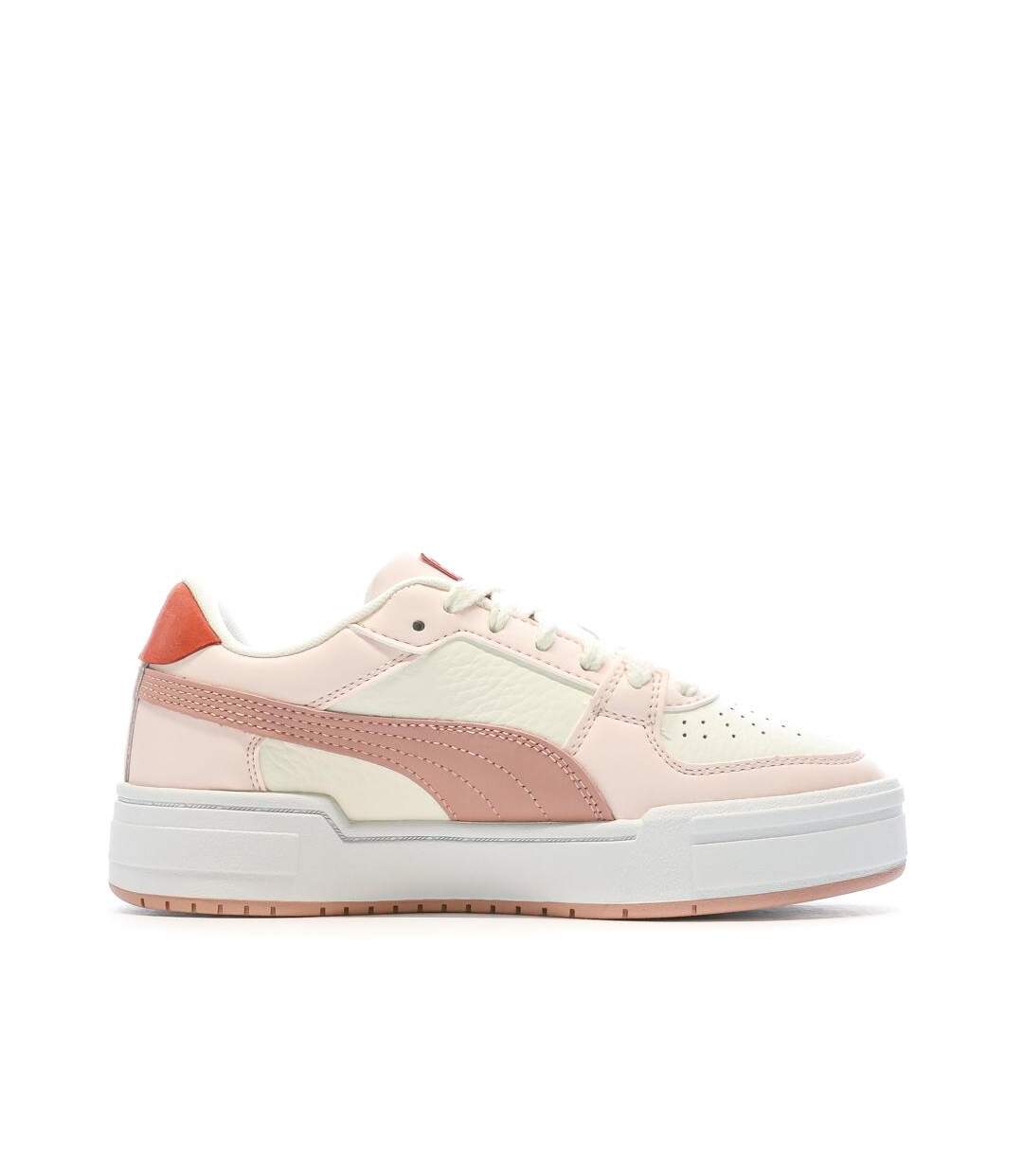 Baskets rose/blanche femme puma 394749-02-2