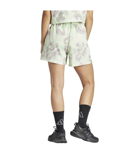 Womens/ladies Adventure Floral Shorts Beige Print Adidas