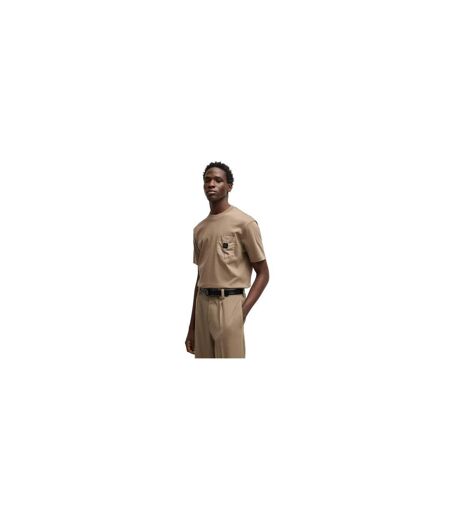 T-shirt Motif/style Logo Homme Marron Hugo