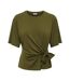 T-Shirt vert olive femme jdy dea life-1