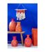 Vase Déco Feuilles 38cm Orange-2