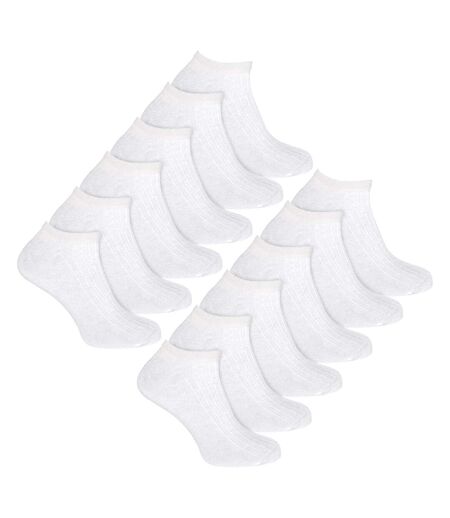 Lot de 12 chaussettes de sport 100 % coton pour femme