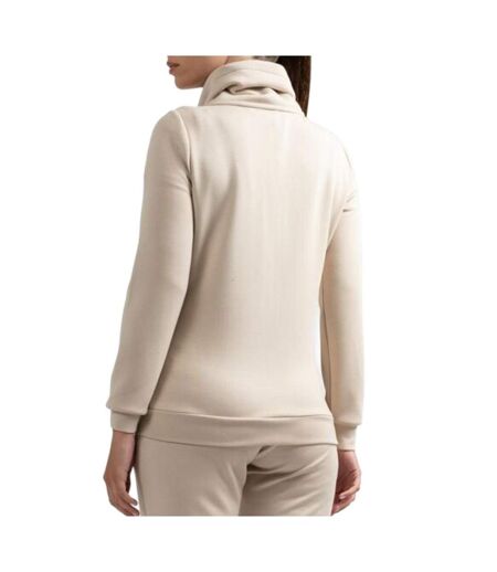 Sweat à capuche beige femme sun valley diemoz