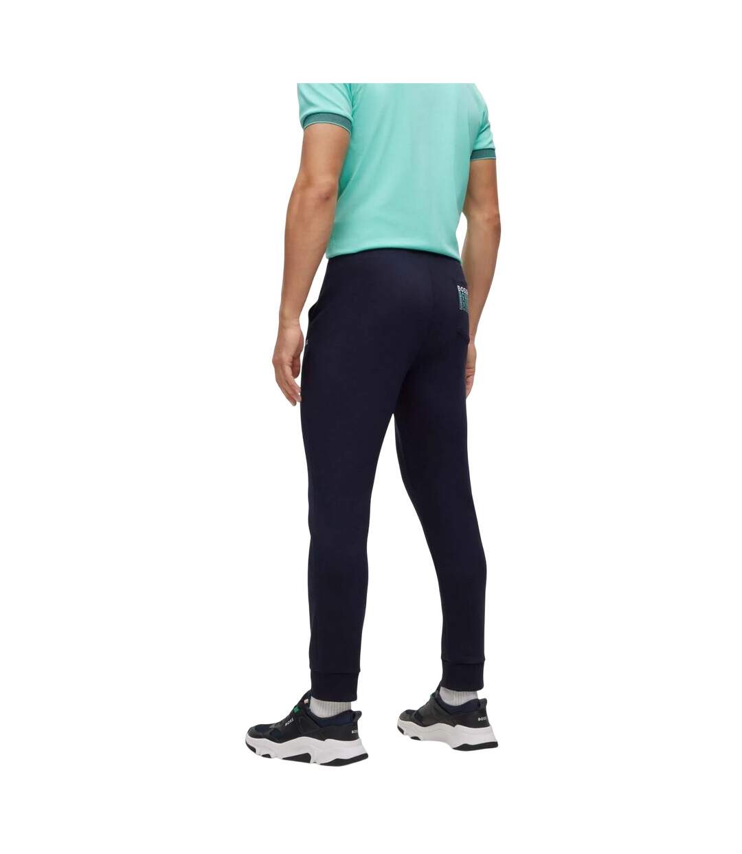 Mens Hadiko 1 Tracksuit Bottoms Dark Blue Boss-2
