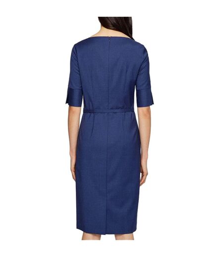 Robe Dirusila Femme Bleu Boss