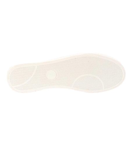 Womens/ladies Cheery Canvas Slip-on Trainers White Rocket Dog