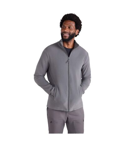 Mens Raso Full Zip Fleece Top Dark Grey Mountain Warehouse