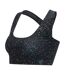 Womens/ladies Influential Speckle Sports Bra Black Dare 2B-3