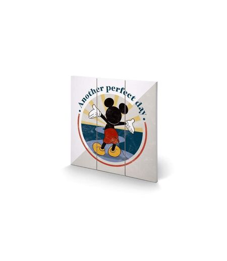 Mickey Mouse - Plaque ANOTHER PERFECT DAY (Blanc / Gris / Bleu sarcelle) (Taille unique) - UTPM3770