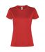 T-shirt slam femme rouge Roly