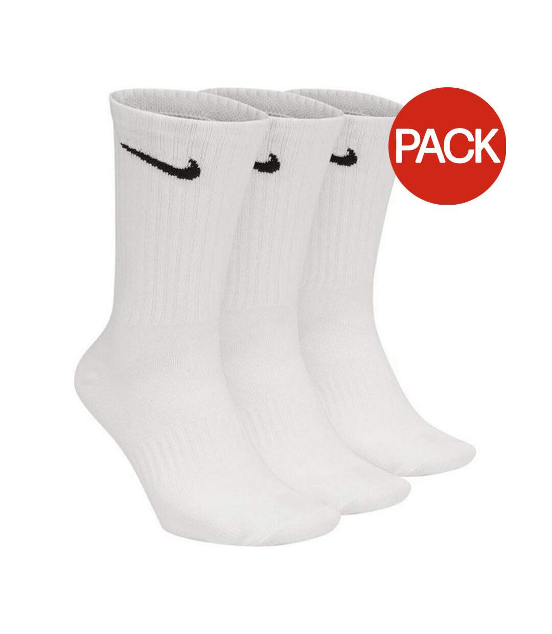 Chaussettes Tous Les Jours Motif/style Logo Adulte Blanc Nike-1