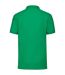 Mens pique polo shirt kelly green Fruit of the Loom