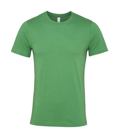 Unisex adult jersey crew neck t-shirt leaf green Bella + Canvas