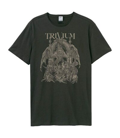 T-shirt dragon temple adulte charbon Amplified