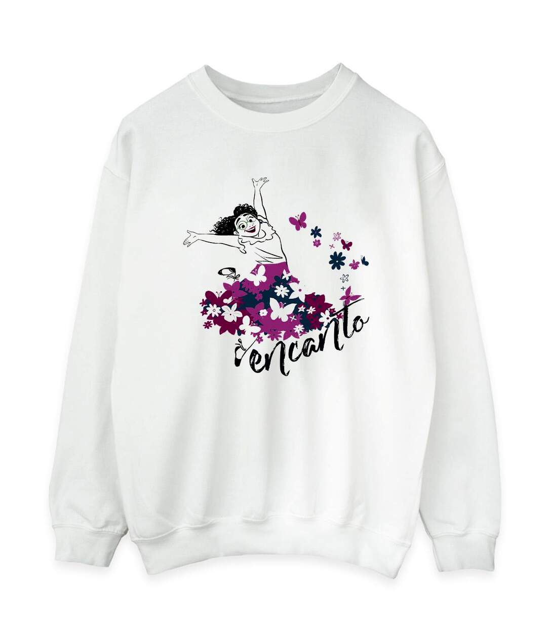 Disney - Sweat ENCANTO MIRABEL FLOWER - Femme (Blanc) - UTBI16857-1
