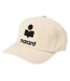 Casquette Motif/style Logo Contrasté Tyron Femme Écru Isabel Marant-1