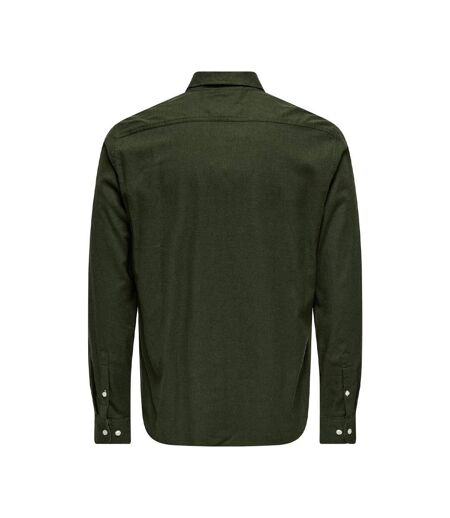 Chemise kaki homme only & sons road life