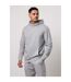 Mens Victory Loopback Hoodie Grey Melange Gym King-3