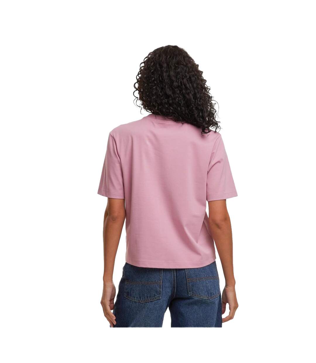 T-shirt Femme Vieux Rose Build Your Brand-4