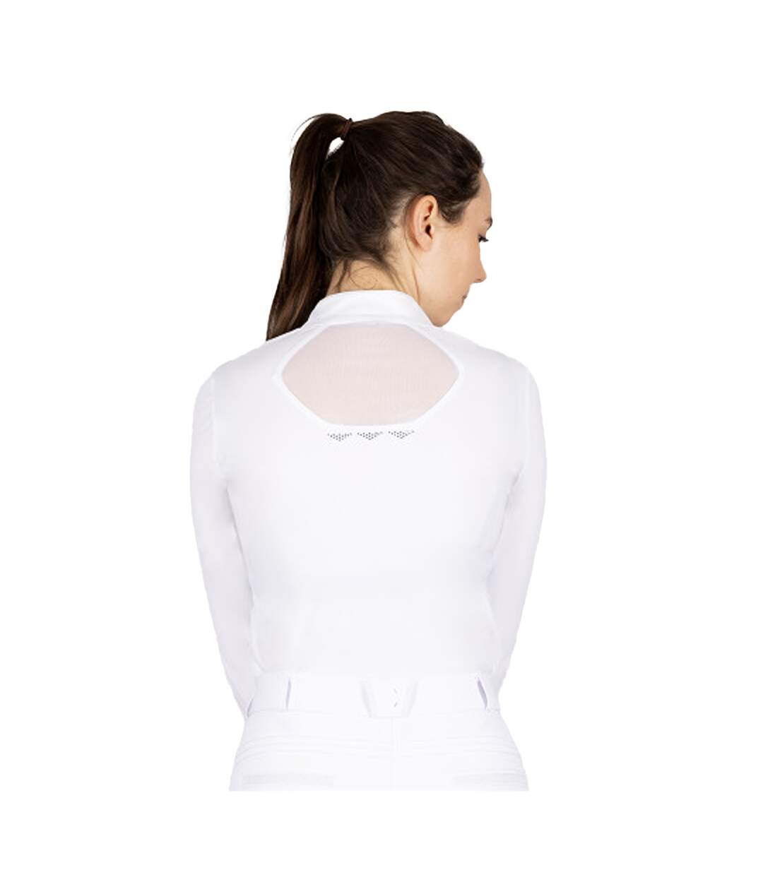 Womens/ladies Larkhall Diamante Show Shirt White Coldstream-2