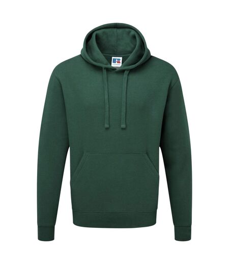 Russell Mens Authentic Hooded Sweatshirt / Hoodie (Bottle Green)
