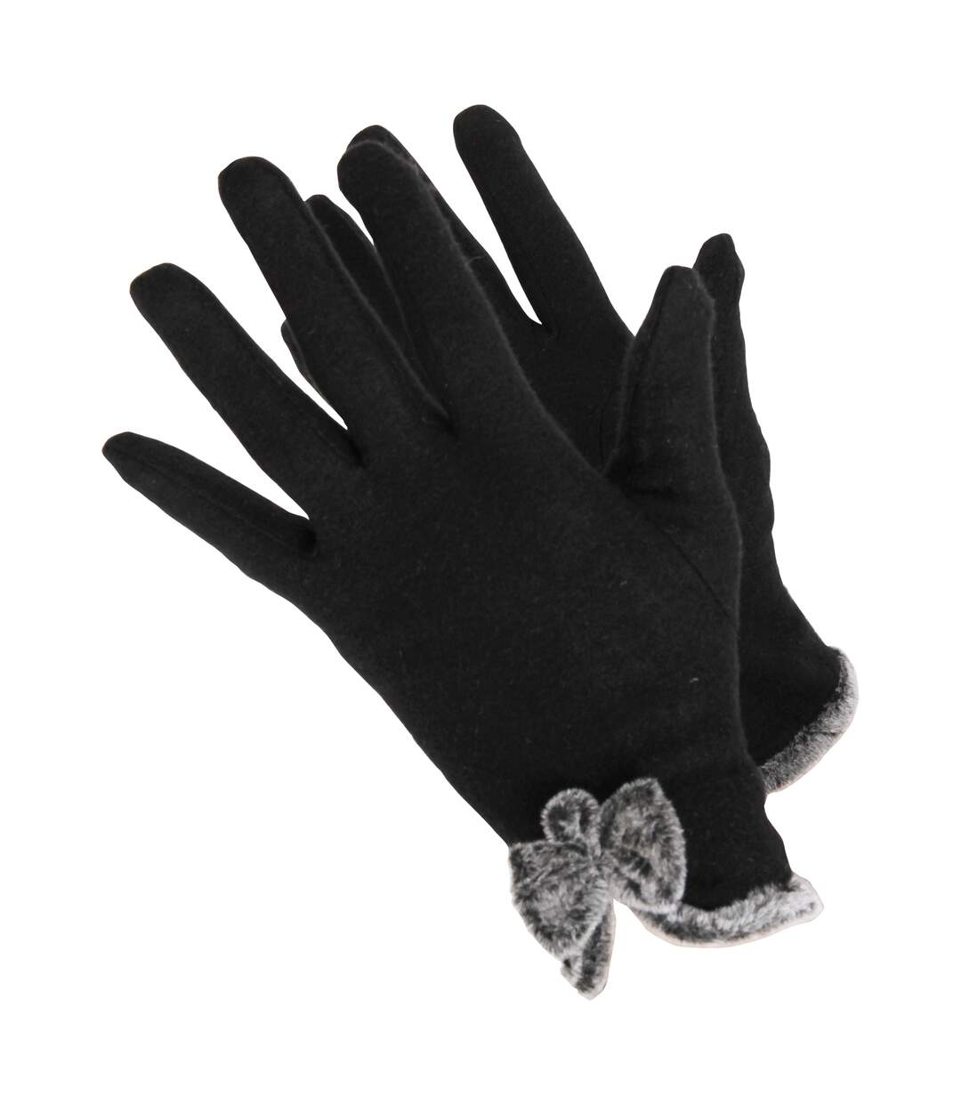 Gants en laine pour femme noir Handy