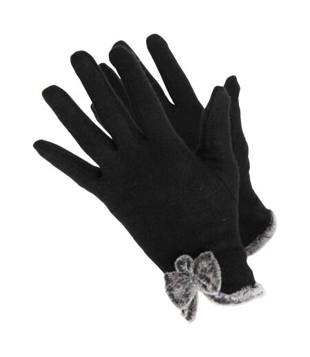 Handy Ladies/Womens Wool Rich Gloves (Black)
